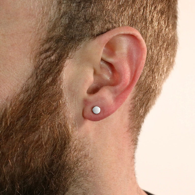 Allure Dumbell Design Flat Back Studs - Gold, Silver & Black