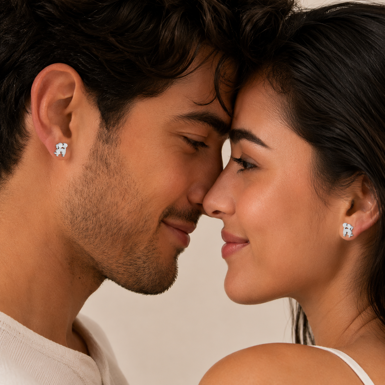 Annie Kissing Studs | Waterproof 18k Gold & Silver
