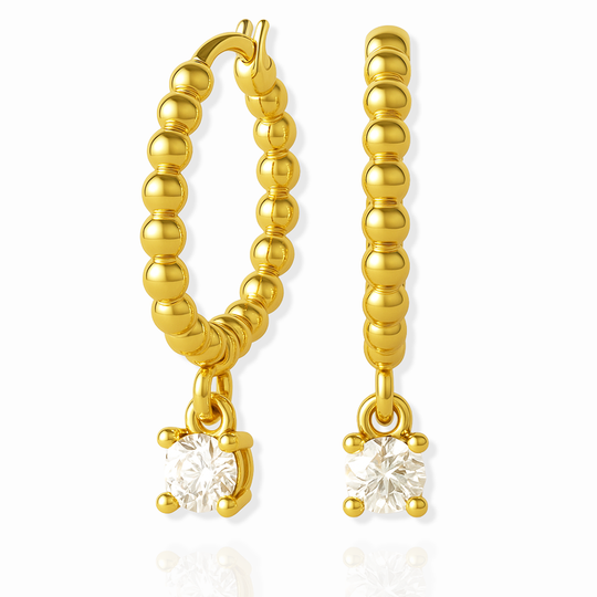Dawn Crystal Hoop Earrings