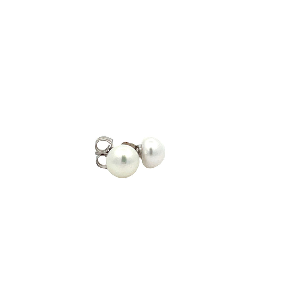 Haveni Sterling Silver AAA Freshwater Pearl Studs- 7MM