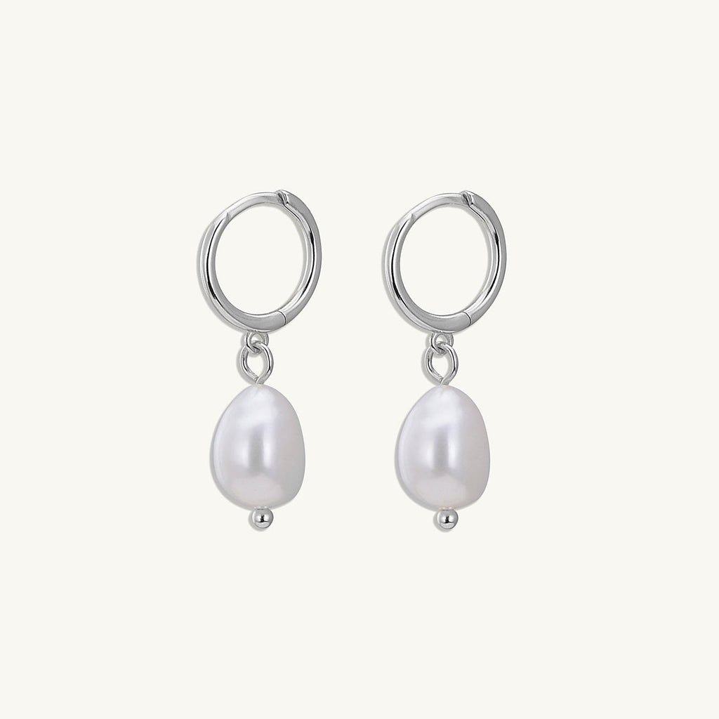 Veera Baroque Pearl Drop Hoops