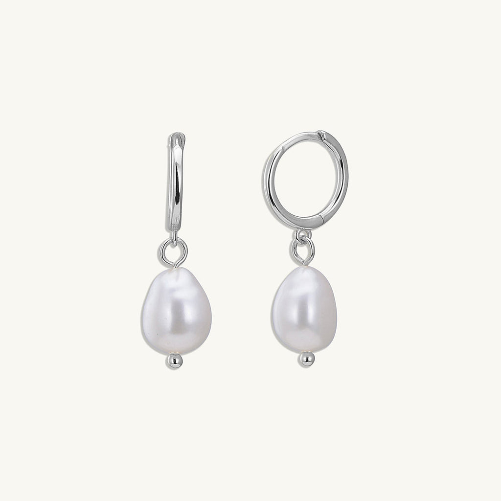 Veera Baroque Pearl Drop Hoops