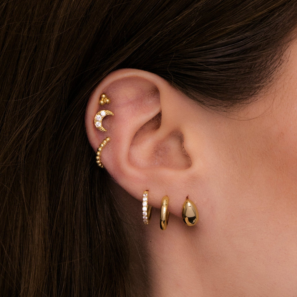 Blou Teardrop Shape Studs