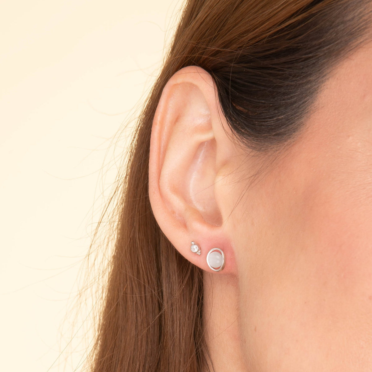 Jaiya Moonstone Studs Earrings