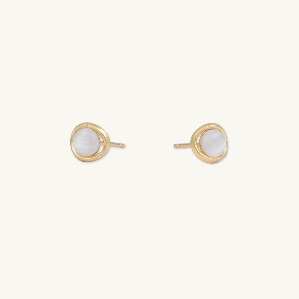 Jaiya Moonstone Studs Earrings