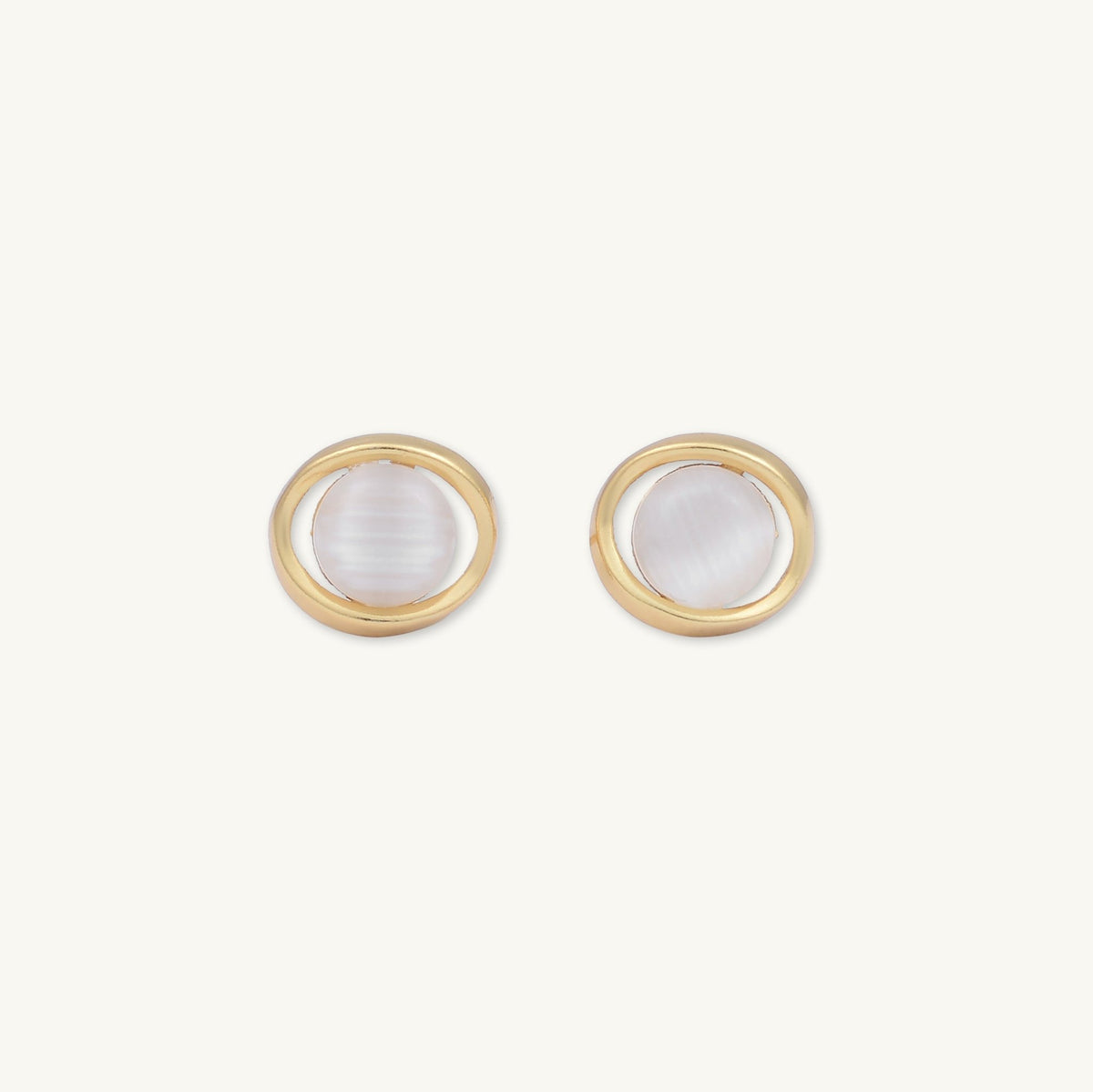 Jaiya Moonstone Studs Earrings