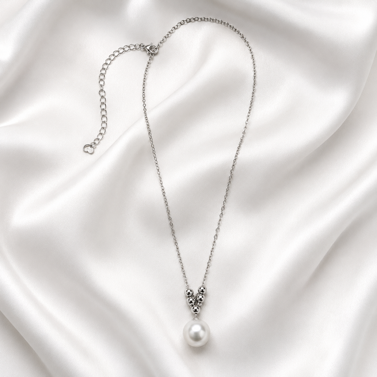 Kiara Pearl Necklace - Sterling Silver
