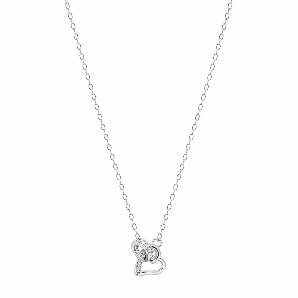 Porte Heart Ring Necklace - Sterling Silver
