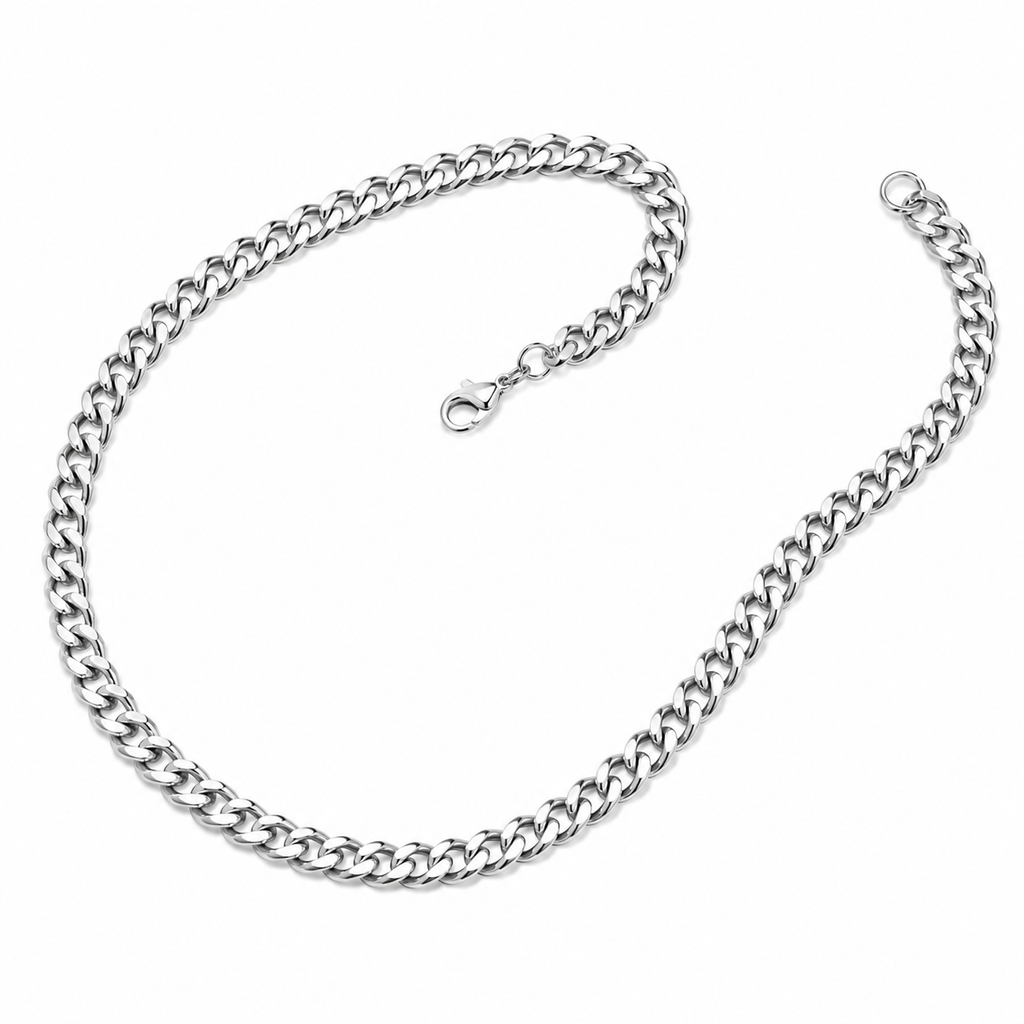 Boss Cuban Link Chain Necklace | Waterproof 18k Gold & Silver