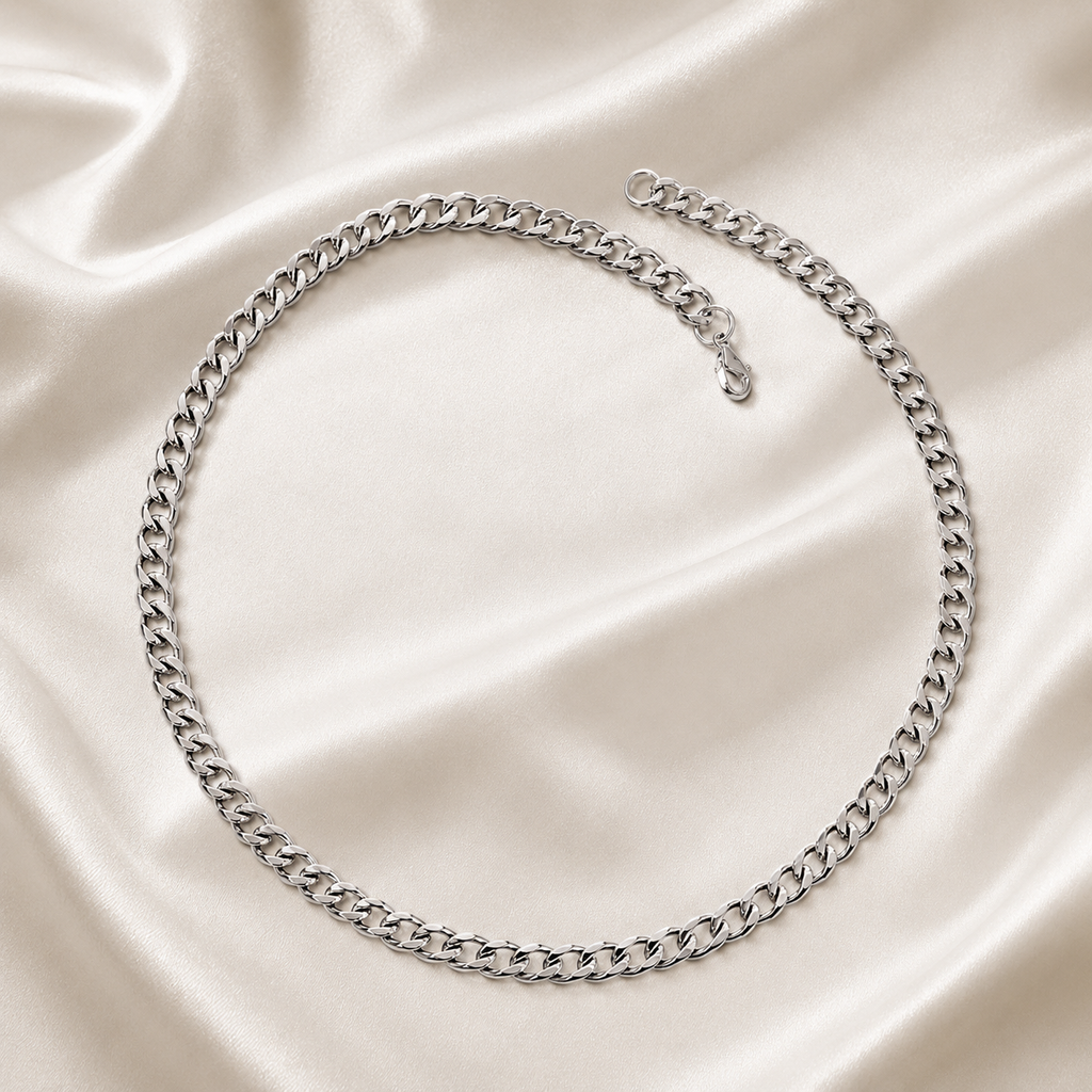 Boss Cuban Link Chain Necklace | Waterproof 18k Gold & Silver