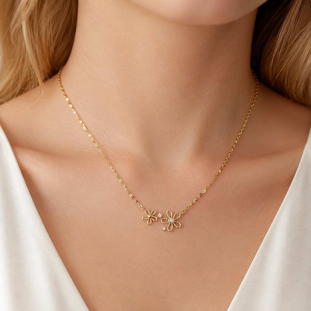 Forever Flower Pendant Necklace