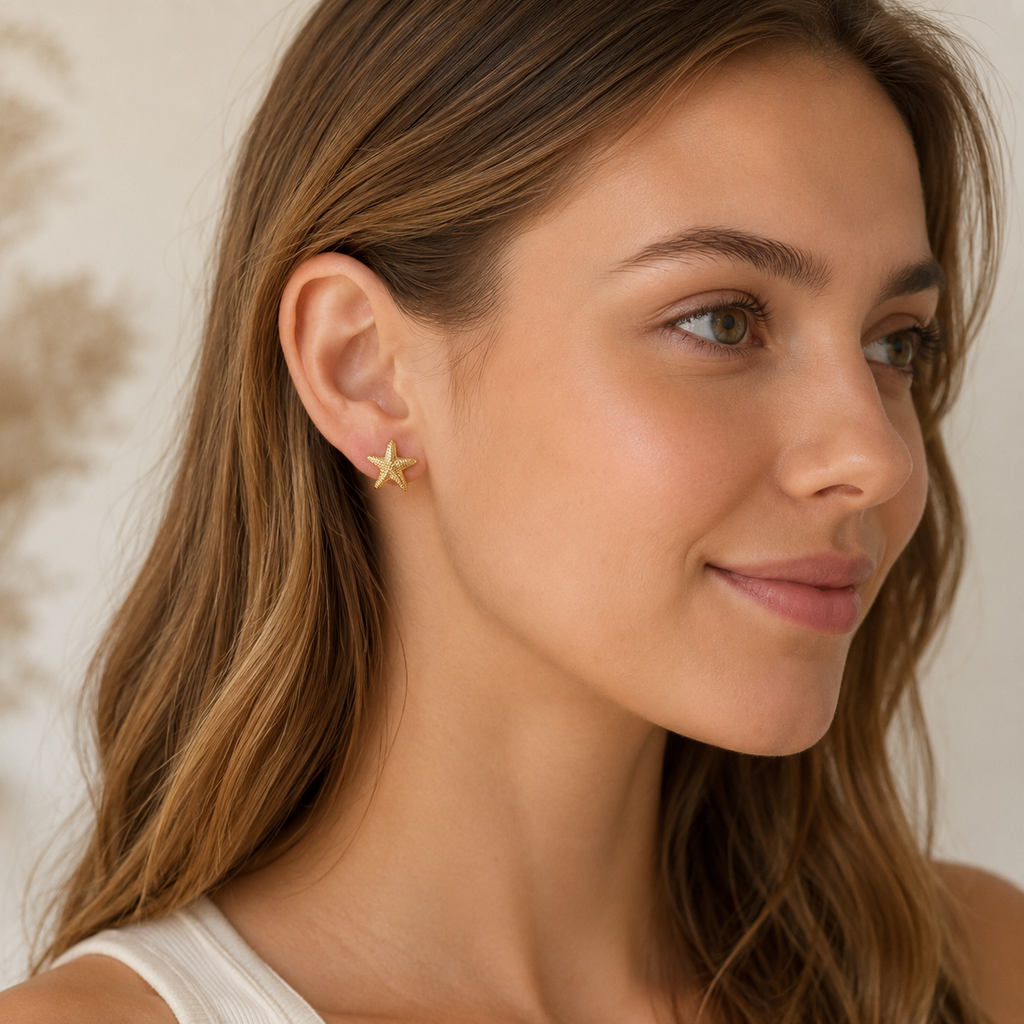 Taya Starfish Studs Earrings