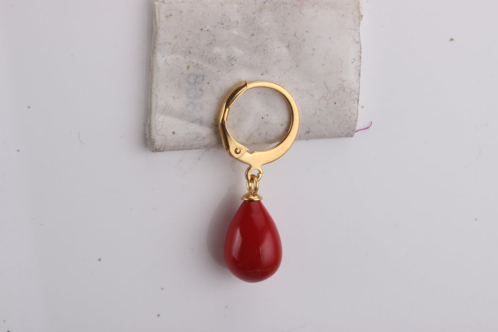 Belle Red Pearl Drop Set | Buy Set or Individual