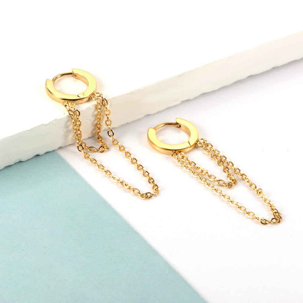 Cassandra Hanging Chains Hoops