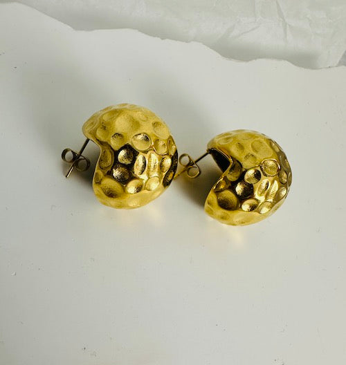 Serene Chunky Studs | Waterproof 18K Gold