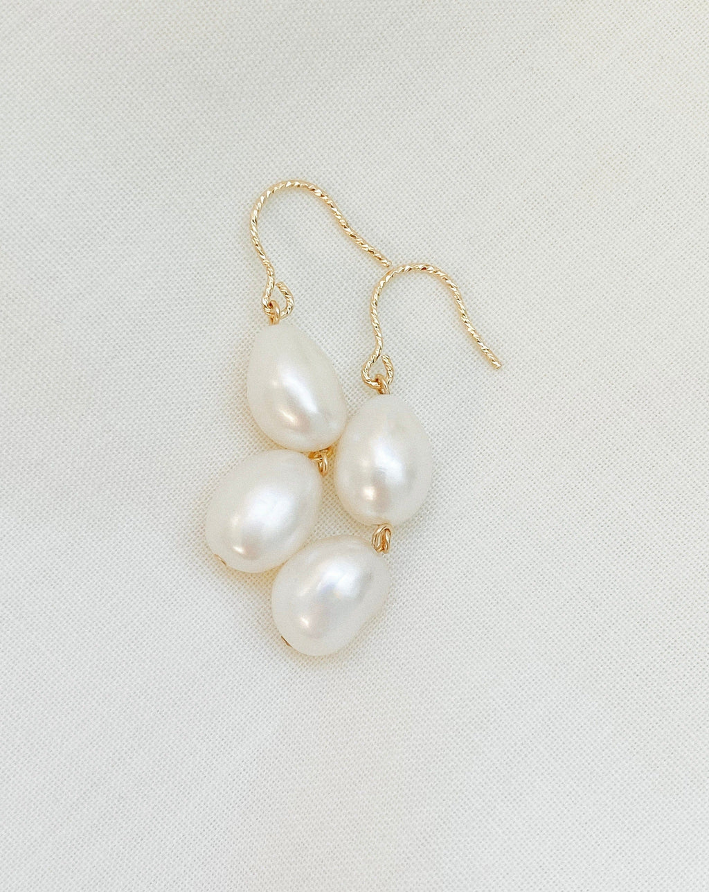 Charleston 18K Gold Sterling Silver AAA Freshwater Pearl Drops