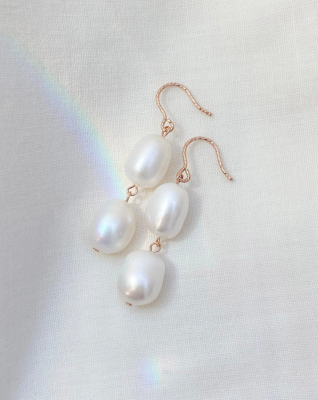 Charleston 18K Gold Sterling Silver AAA Freshwater Pearl Drops