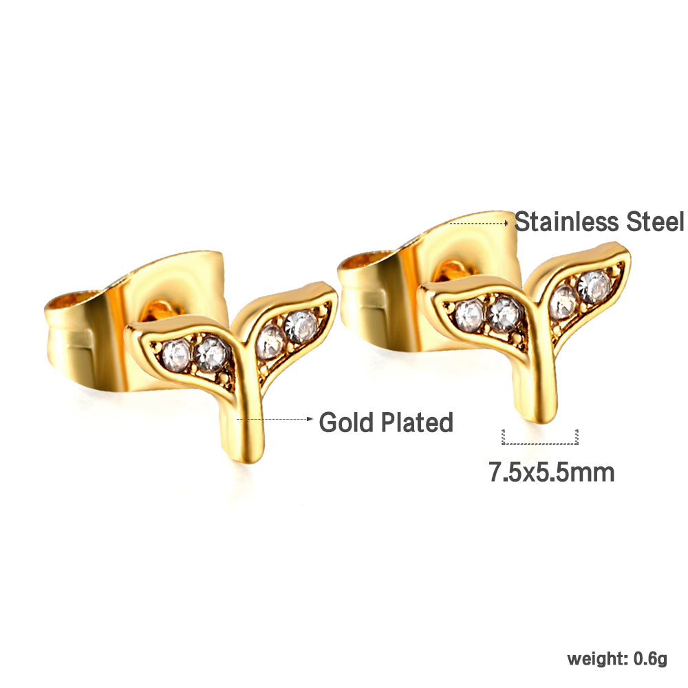 Athena Fishtail Studs