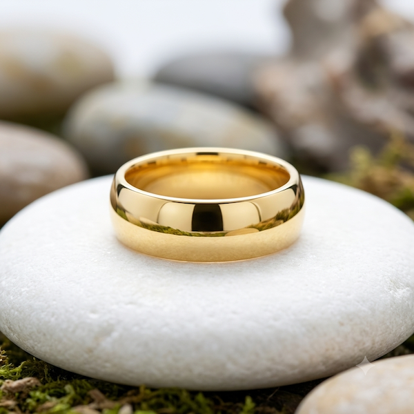 Iris Plain Band Ring | Waterproof 18k Gold
