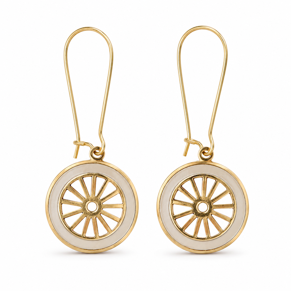 Letícia Chakra Wheel Hoops | Waterproof Waterproof 18k Gold & Silver