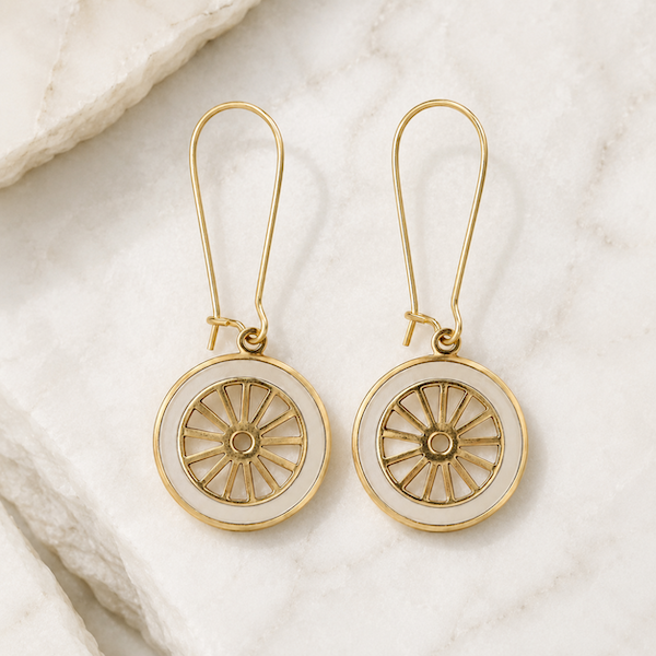 Letícia Chakra Wheel Hoops | Waterproof Waterproof 18k Gold & Silver