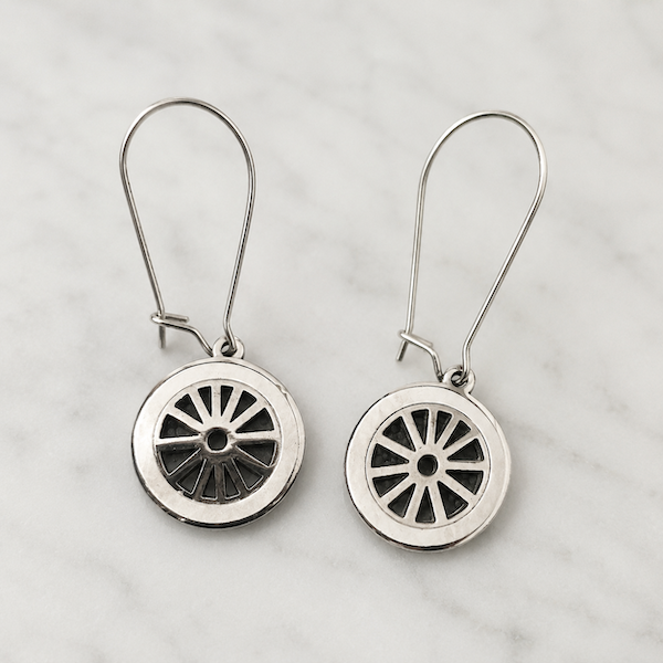 Letícia Chakra Wheel Hoops | Waterproof Waterproof 18k Gold & Silver