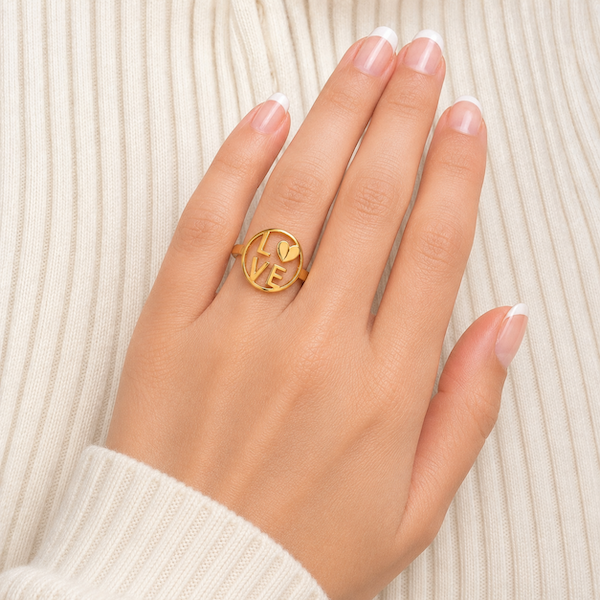 London Love Ring | Waterproof 18K Gold