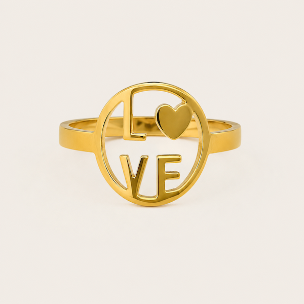 London Love Ring | Waterproof 18K Gold