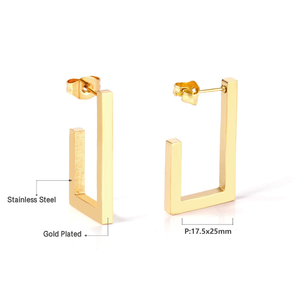 Júlia Plain U-Shape Hoops