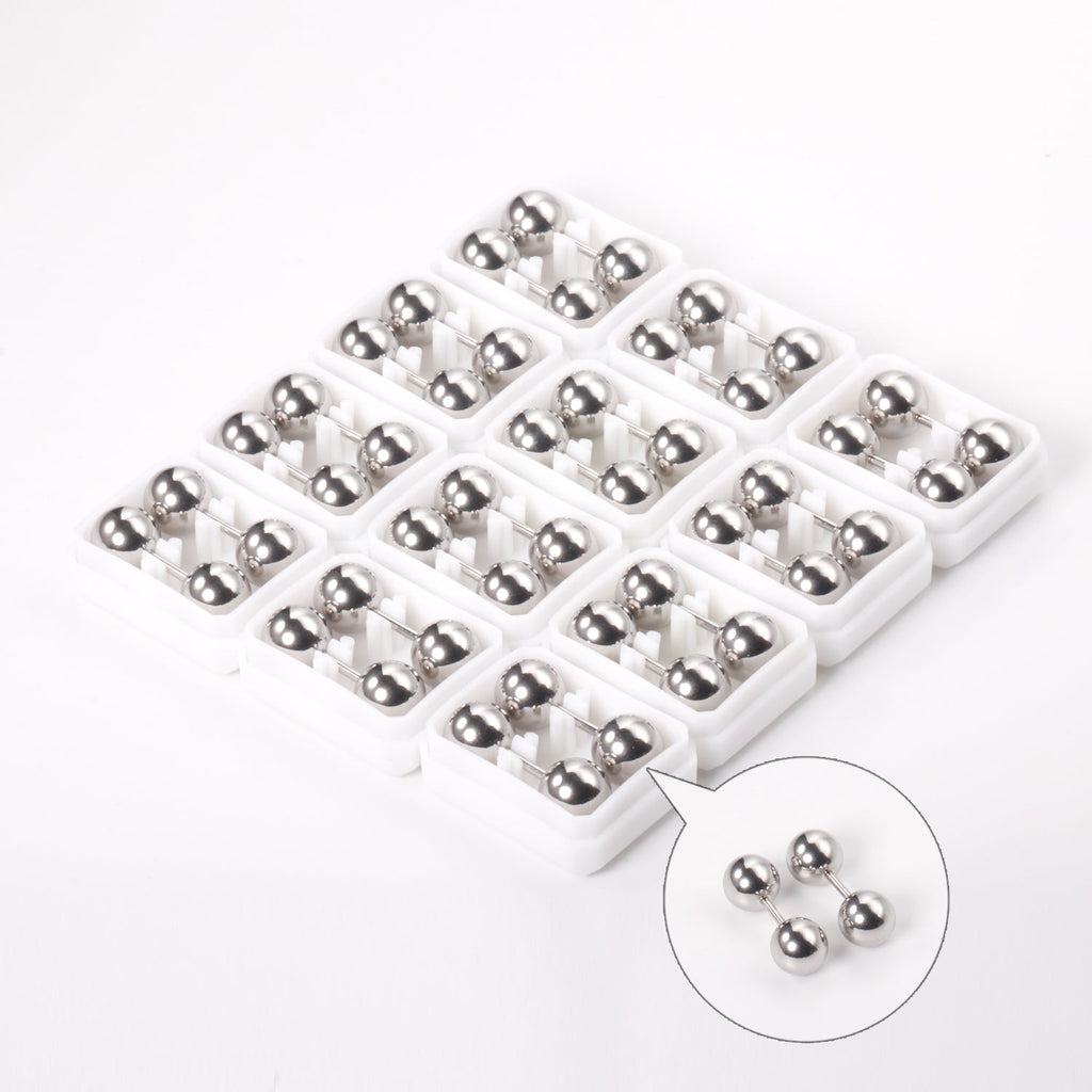 Belis Dumbell Design Flat Back Studs