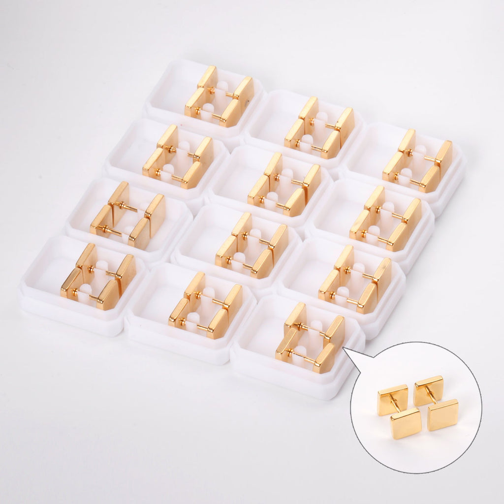 Beatriz Square  Flat Back Studs