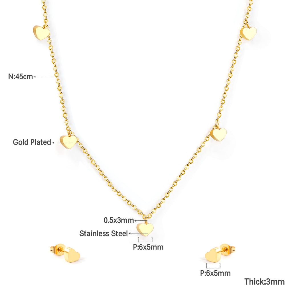Xena Dainty Heart Station Set | Buy Set or Individual