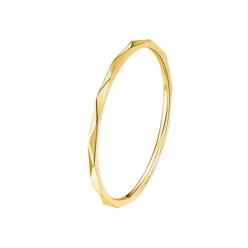 Mahi Dimpled 1MM Band Ring | Waterproof 18k Gold