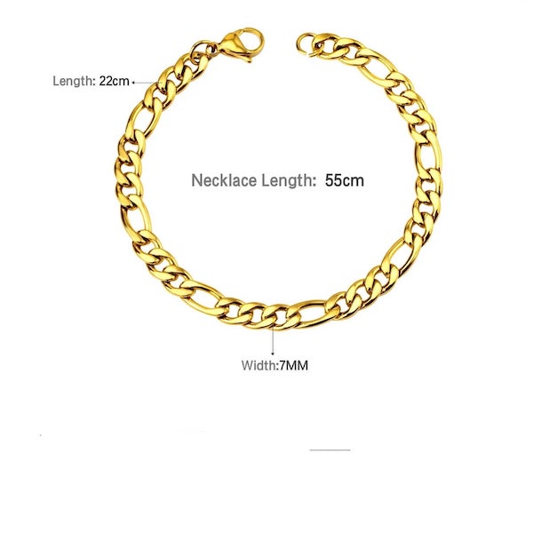Nikolas Figaro Bracelet | Waterproof 18k Gold & Silver