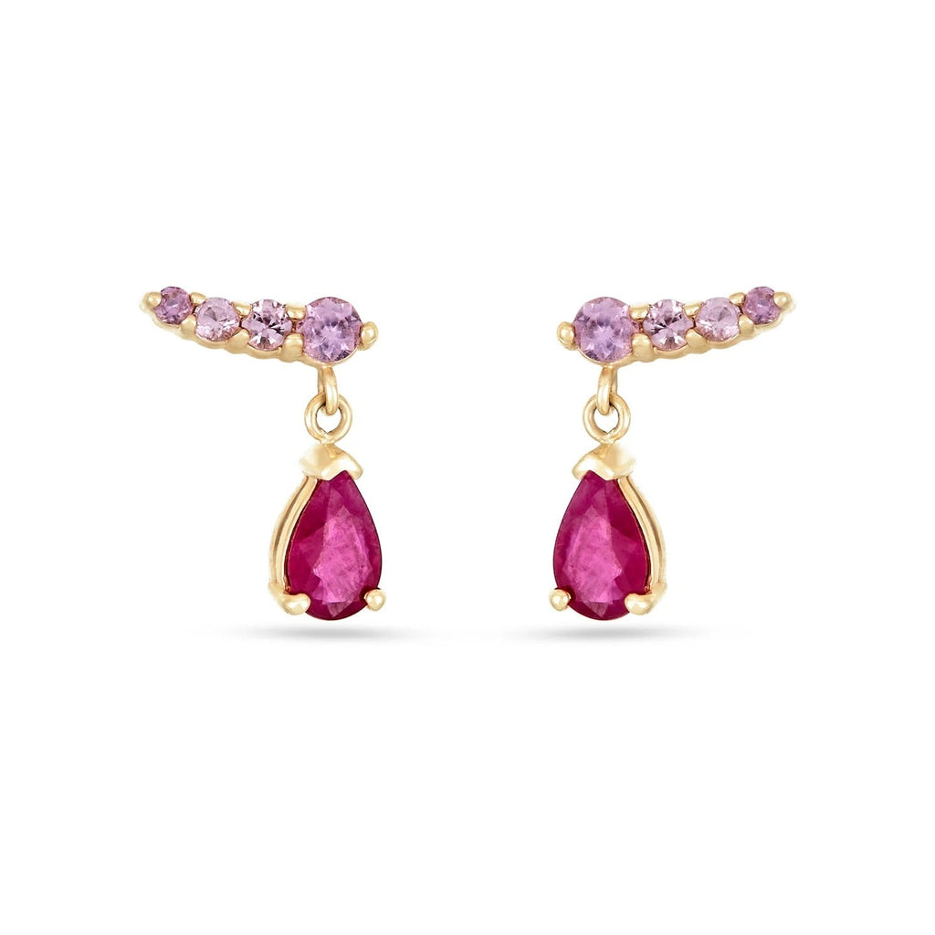 Lyra Deep Rose Studs Earring
