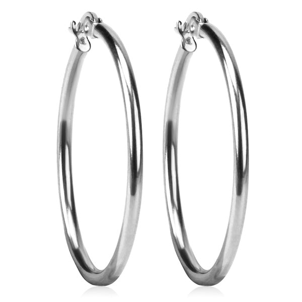 Prema Hoops | Waterproof Silver 30mm To 70mm