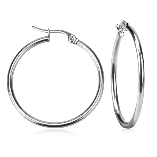 Prema Hoops | Waterproof Silver 30mm To 70mm