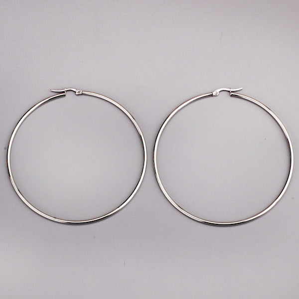 Prema Hoops | Waterproof Silver 30mm To 70mm