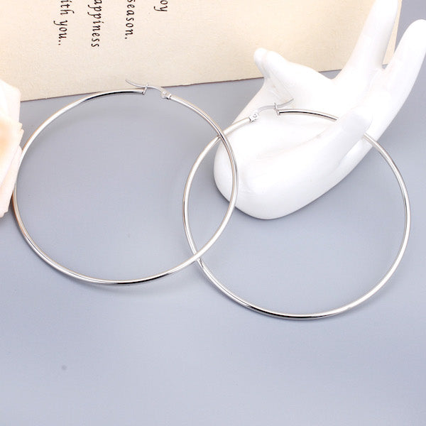 Prema Hoops | Waterproof Silver 30mm To 70mm