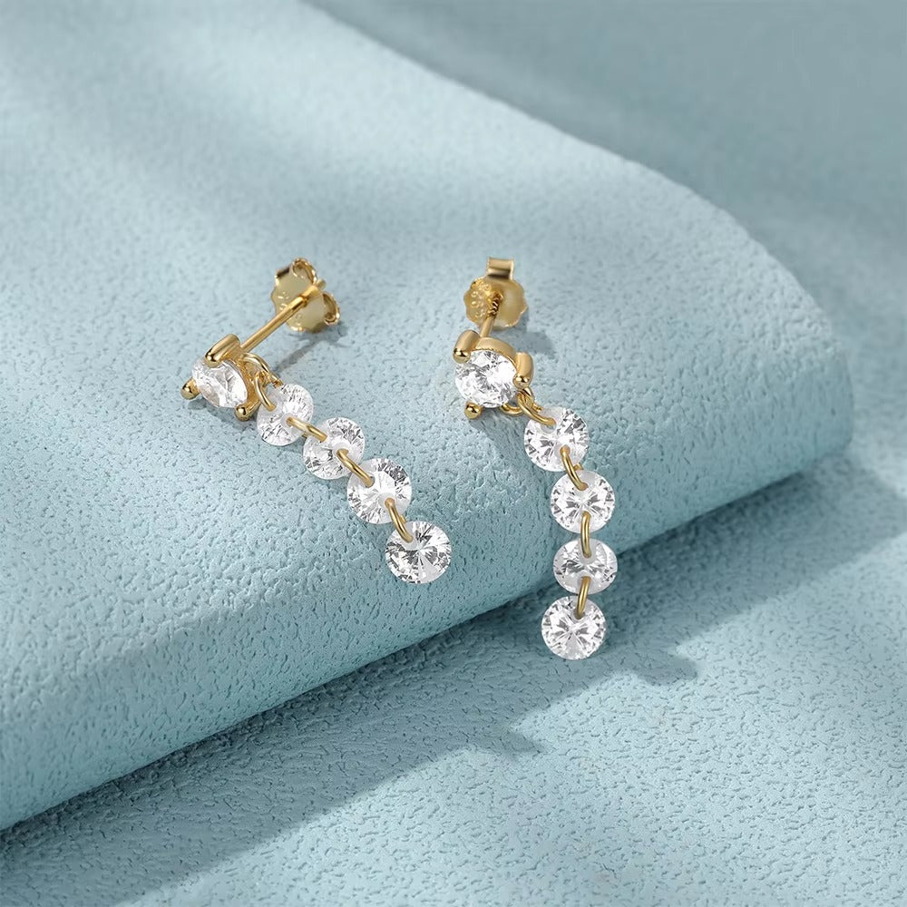 Glow Crystal Drop Earrings