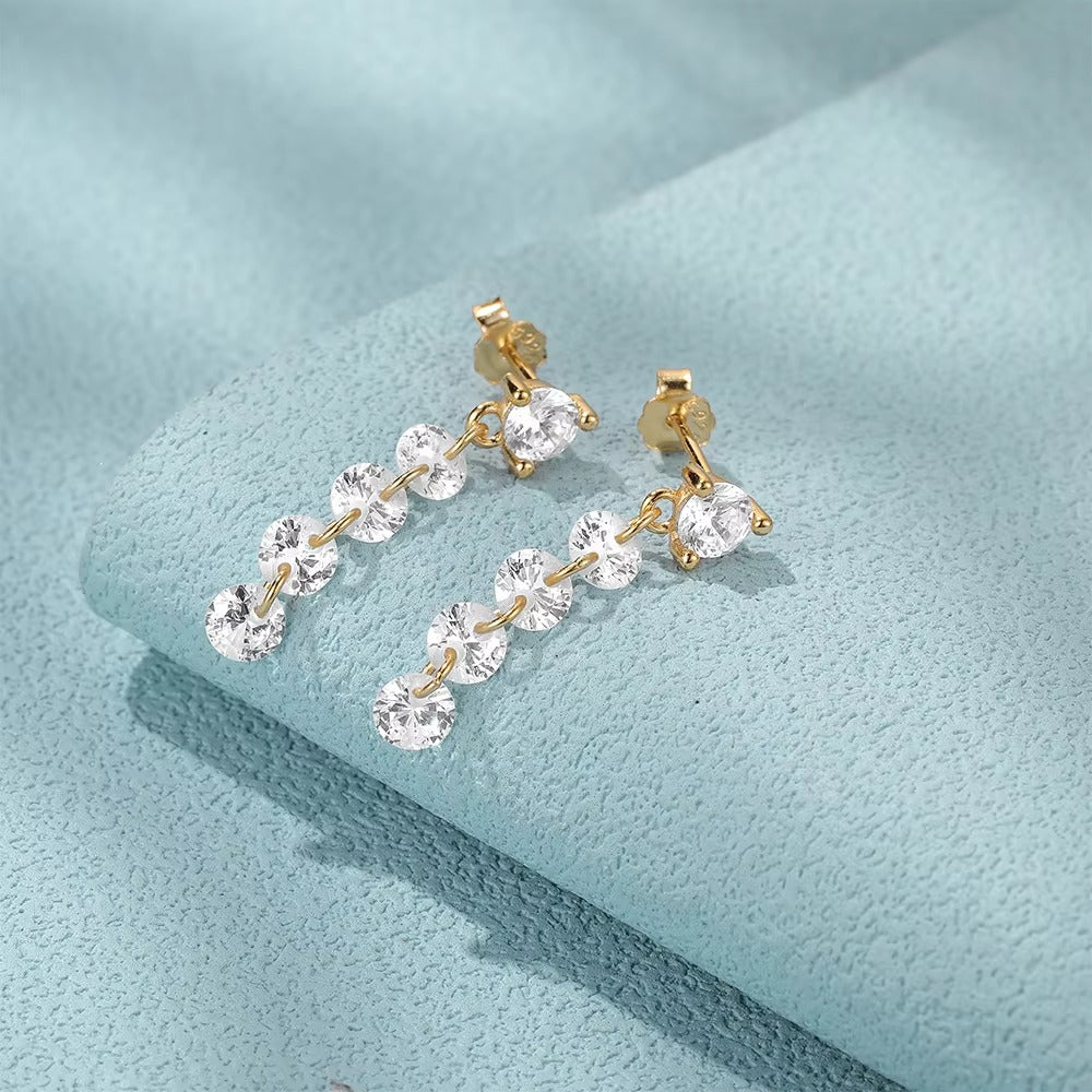 Glow Crystal Drop Earrings