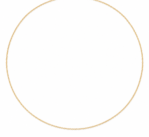 Revati 1.2mm Plain Cable Chain Necklace  | Waterproof 18k Gold