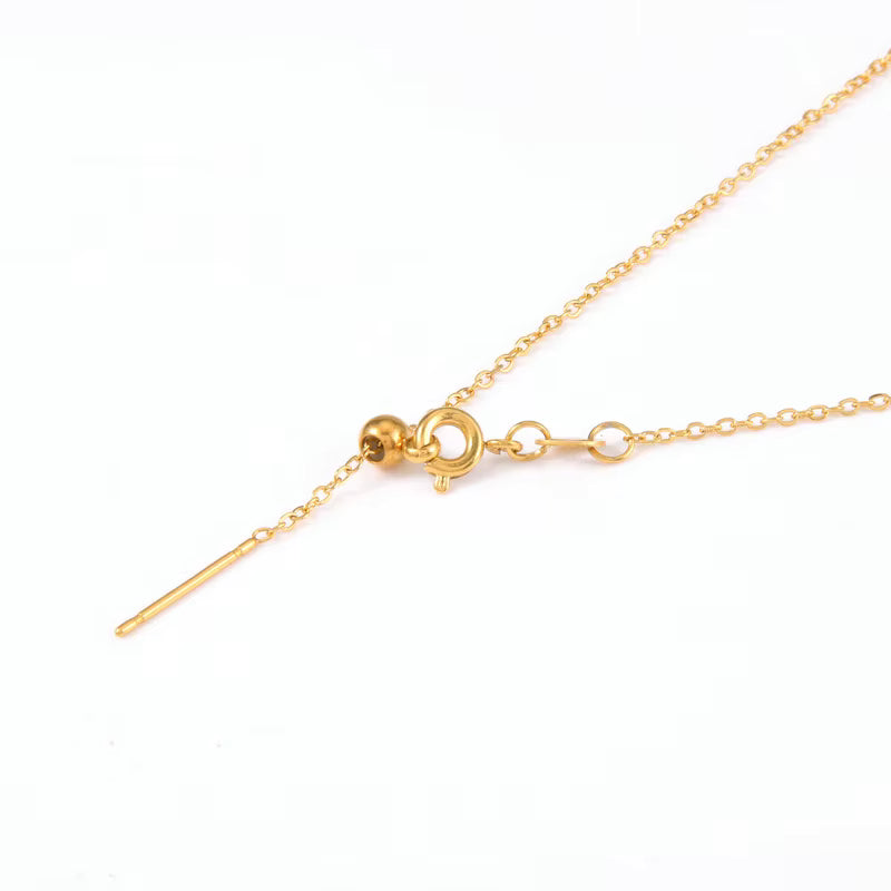 Revati 1.2mm Plain Cable Chain Necklace  | Waterproof 18k Gold