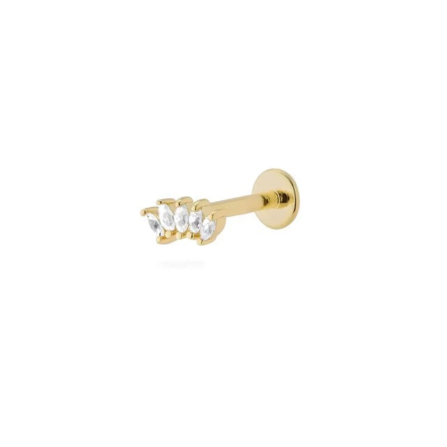 Zaya Crystal Screw Back Studs Earrings