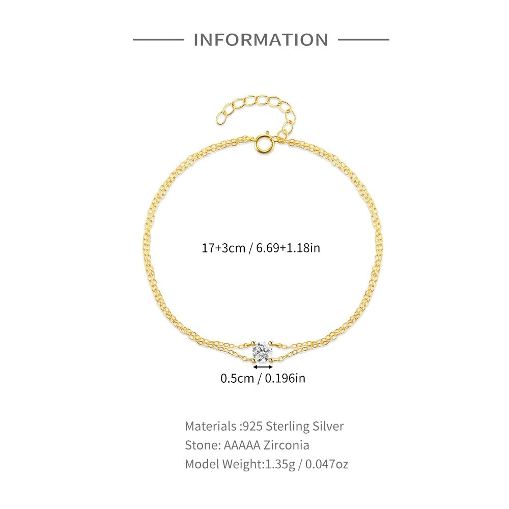 Potomac	Four Claw Double Chain Bracelet