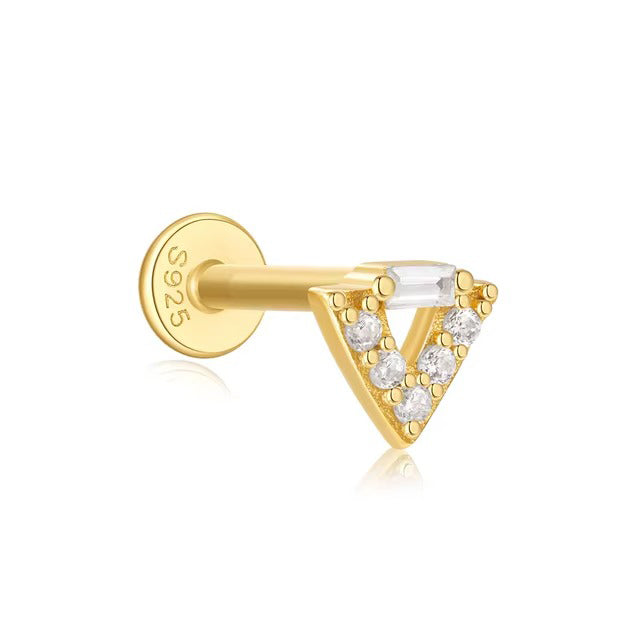 Hackensack Crystal Flatback Stud- Single Earring