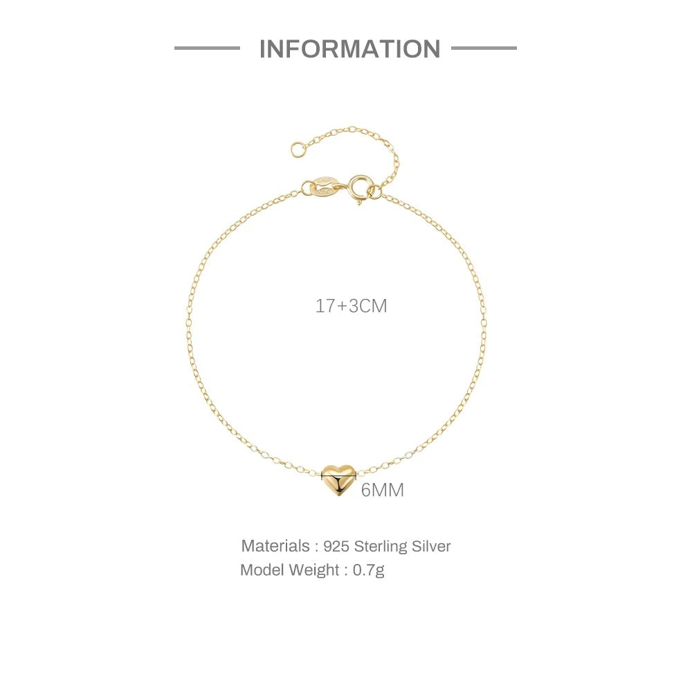 Springdile Puffed Heart Bracelet