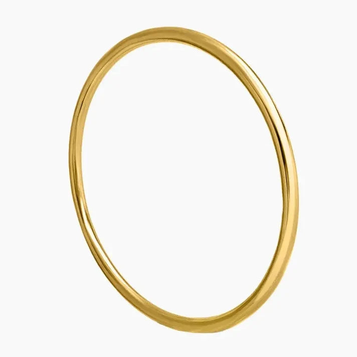 Sema Slim Plain Hinged Bangle Bracelet | Waterproof 18k Gold & Silver