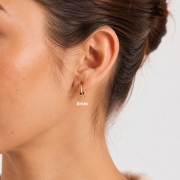 Tara Hoops | Waterproof 18K Gold 8mm To 20mm