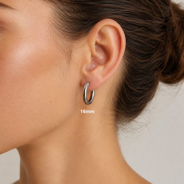 Tara Hoops | Waterproof Silver 8mm To 16mm